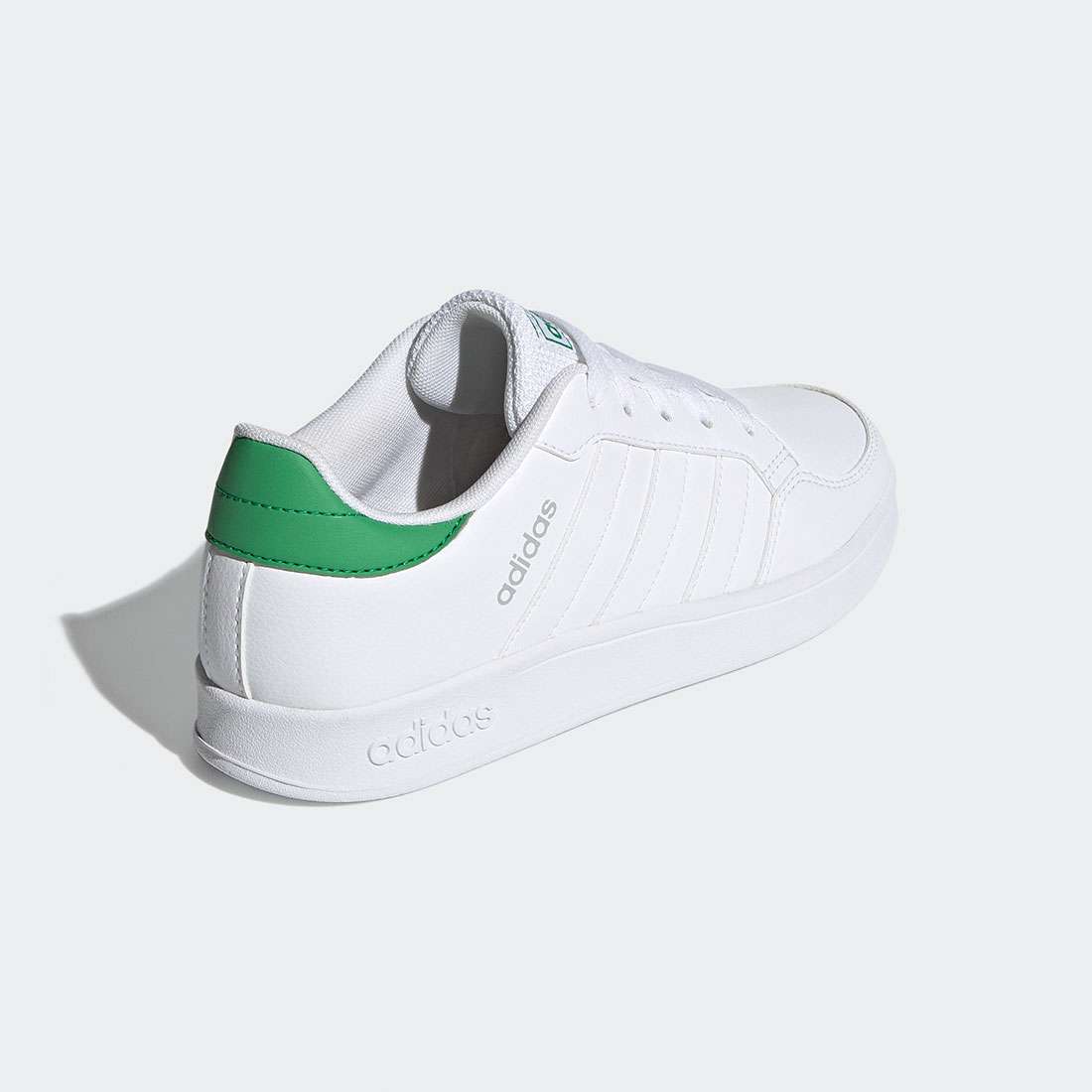 ADIDAS BREAKNET J FTWWHT/FTWWHT/VIVGRN