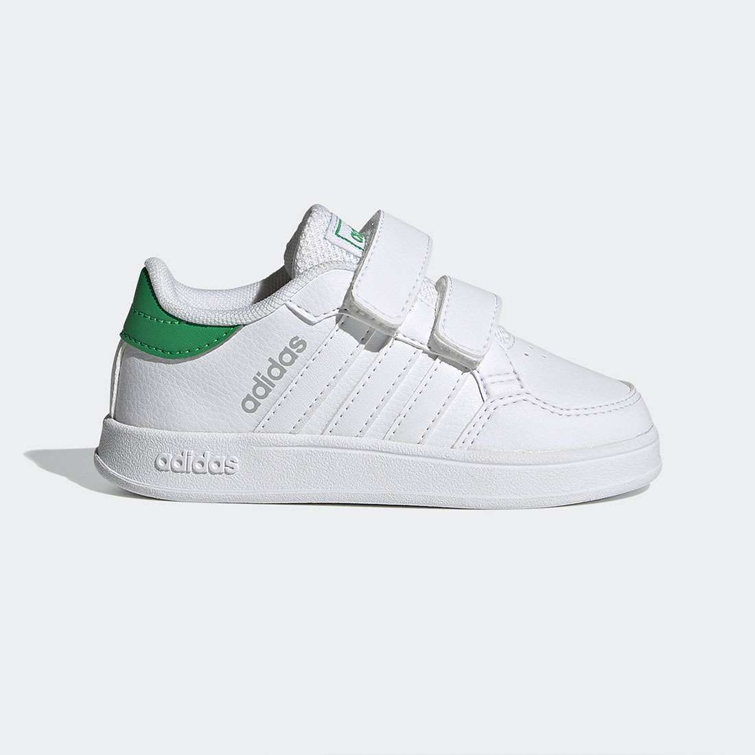 ADIDAS BREAKNET I FTWWHT/FTWWHT/VIVGRN