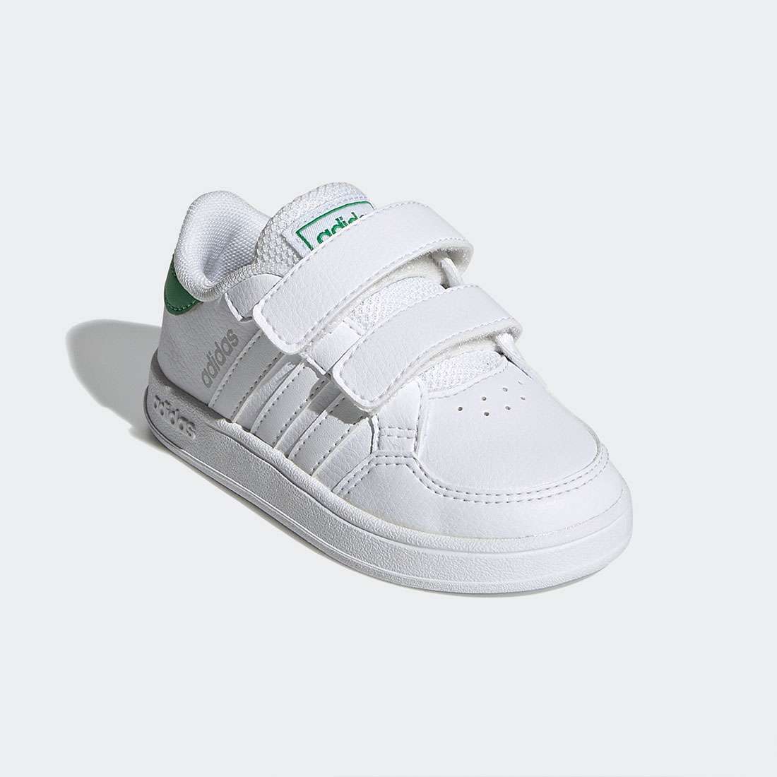 ADIDAS BREAKNET I FTWWHT/FTWWHT/VIVGRN