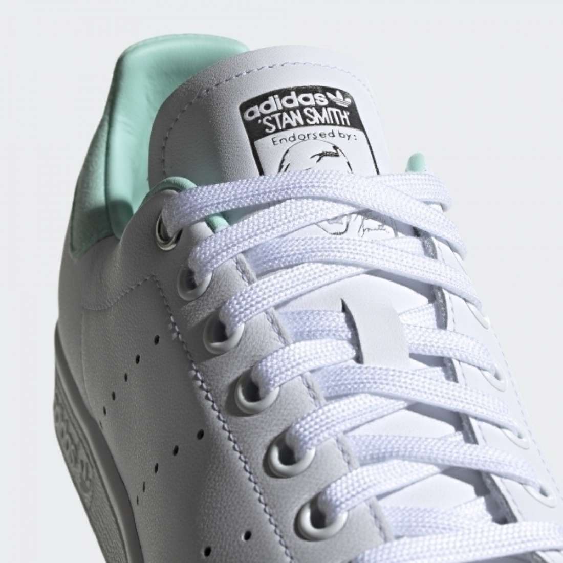 Grupo Lpoint Adidas Stan Smith White aqua Green G27908