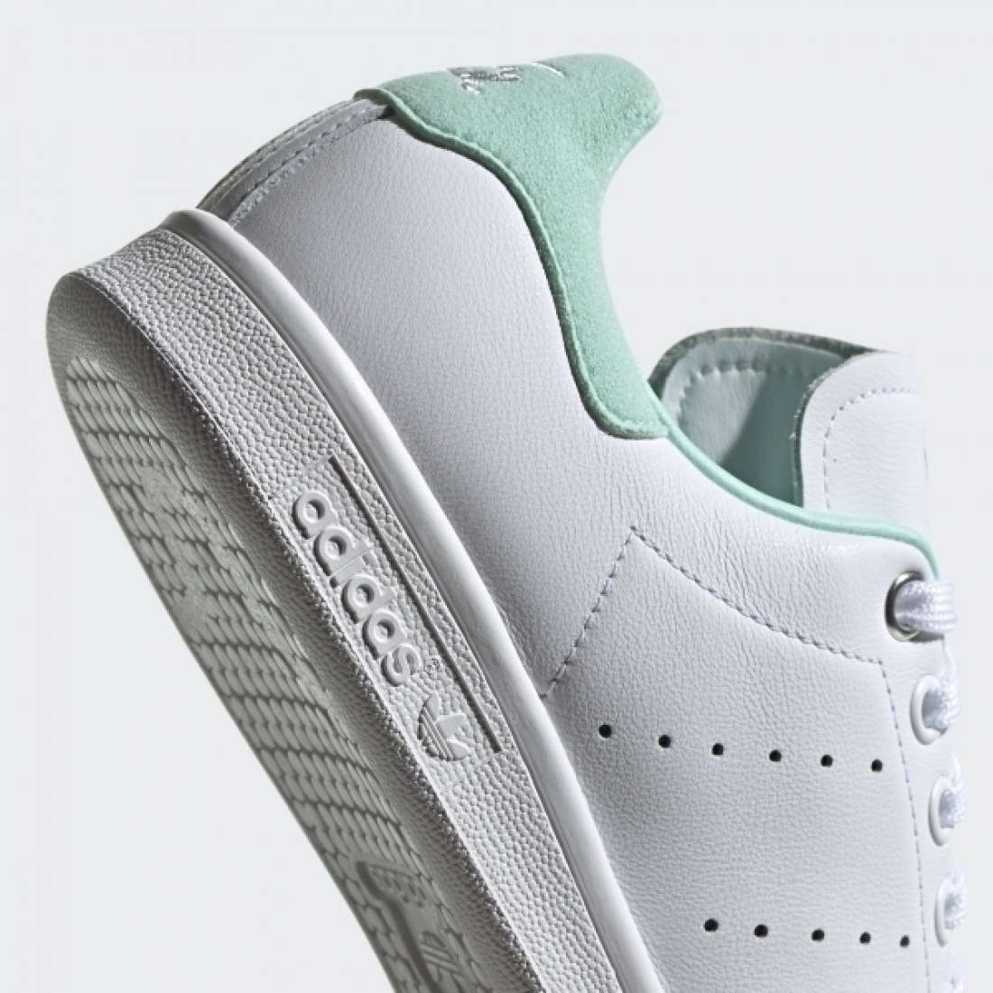 ADIDAS STAN SMITH WHITE/AQUA GREEN