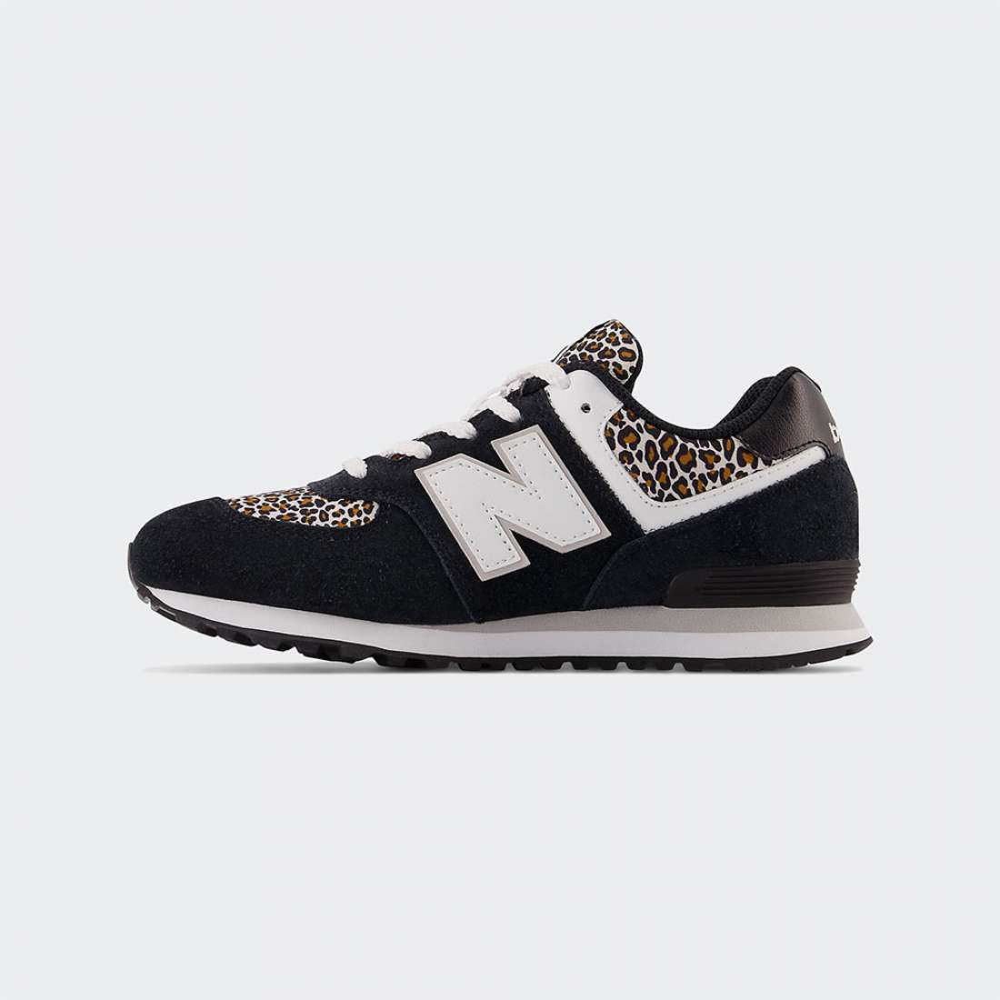 NEW BALANCE 574 J BLACK/RAIN CLOUD