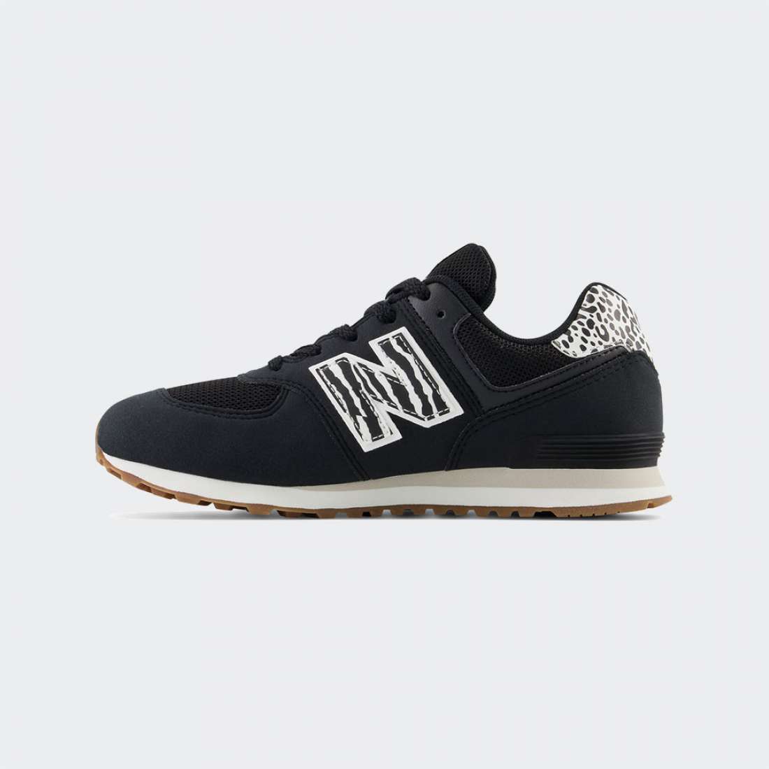 NEW BALANCE 574 J BLACK/ANIMAL