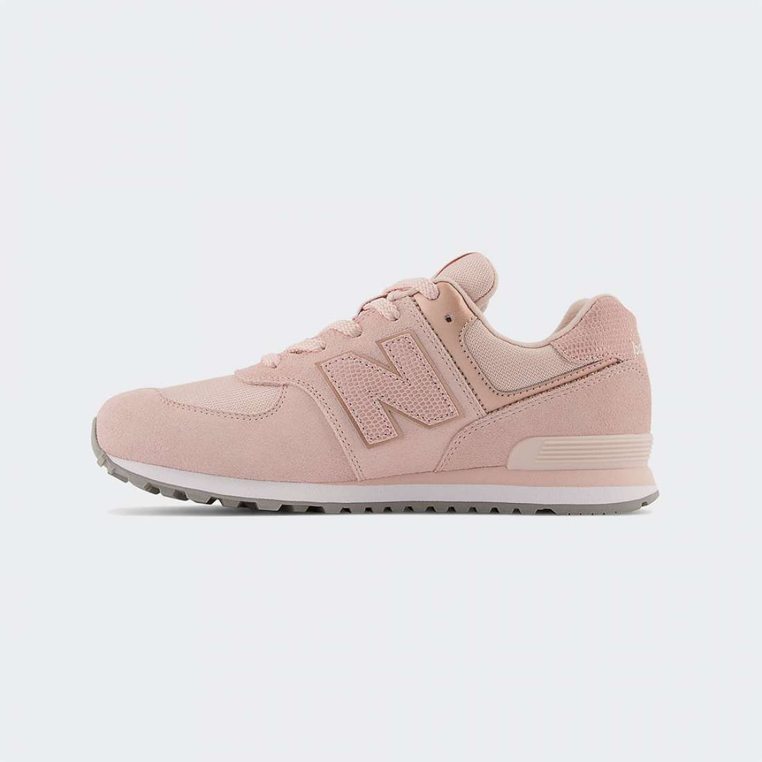 NEW BALANCE 574 J PINK HAZE/WHITE