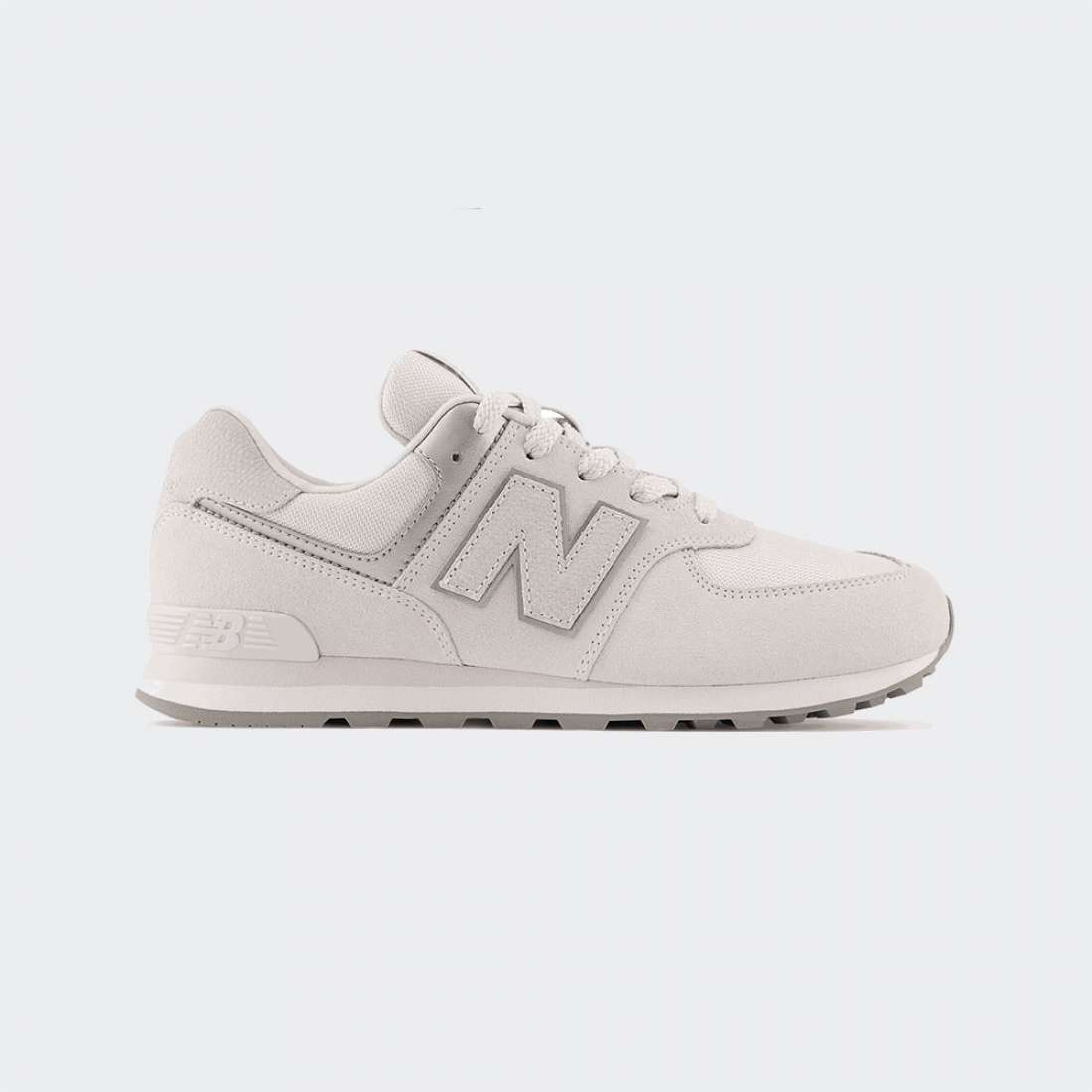 NEW BALANCE 574 J SUMMER FOG/SILVER METALLI