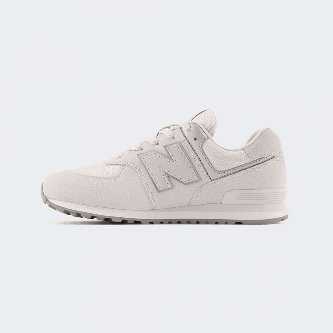 NEW BALANCE 574 J SUMMER FOG/SILVER METALLI