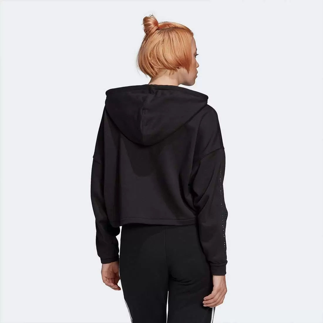 HOODIE ADIDAS CROPPED BLACK