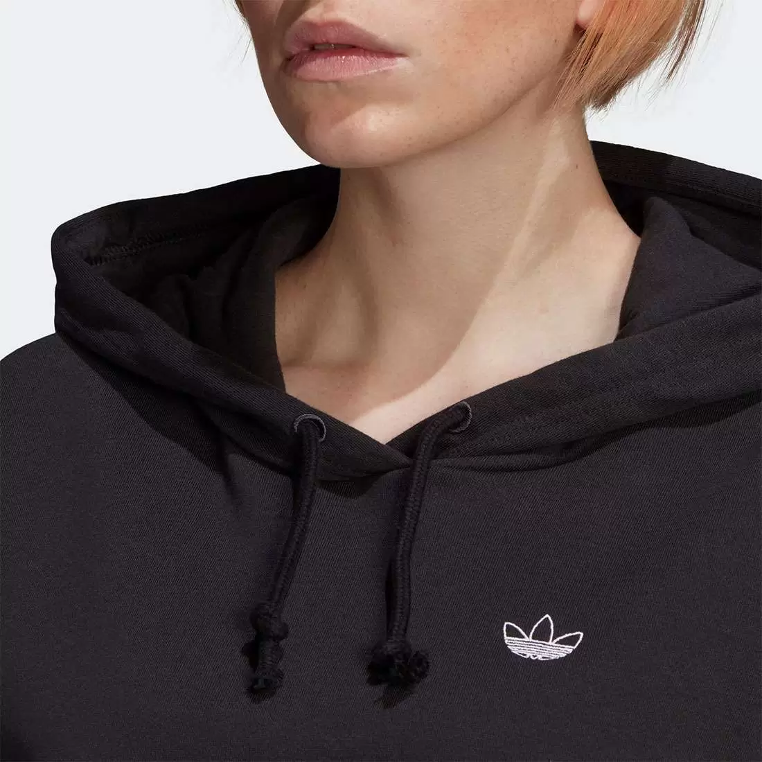 HOODIE ADIDAS CROPPED BLACK