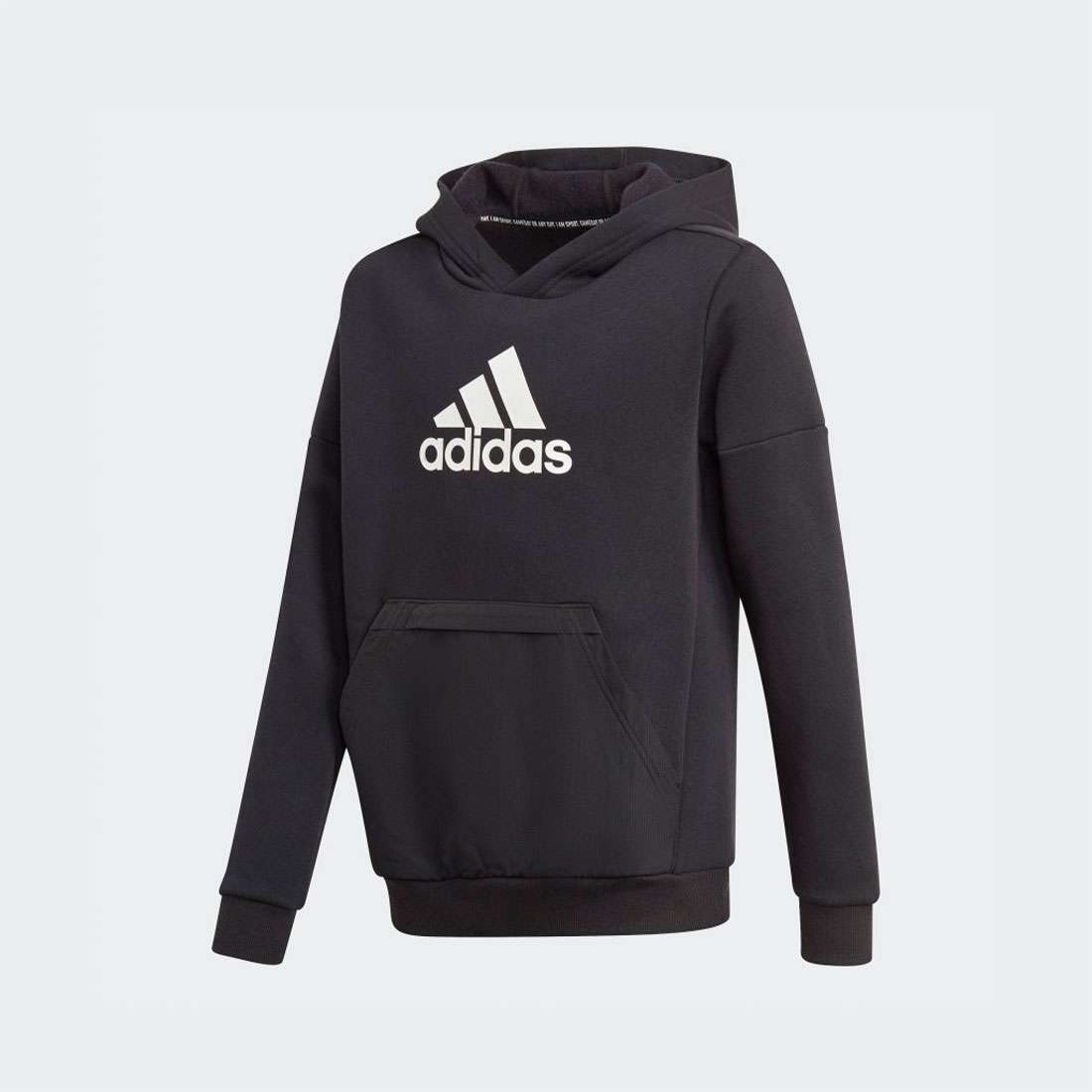 HOODIE ADIDAS BADGE OF SPORT FLEECE BLACK/WHITE