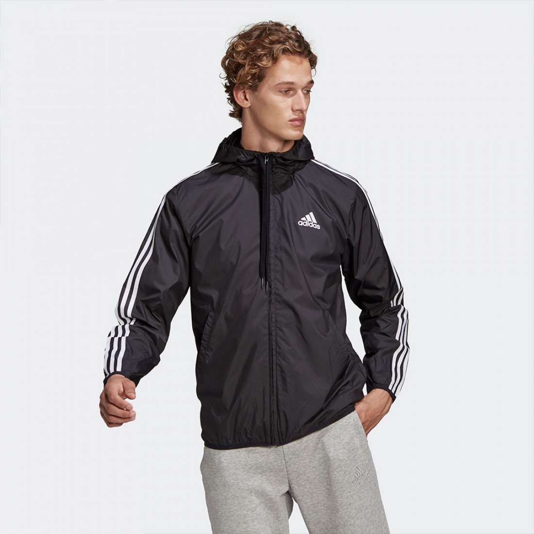 CORTA VENTO ADIDAS 3-STRIPES BLACK