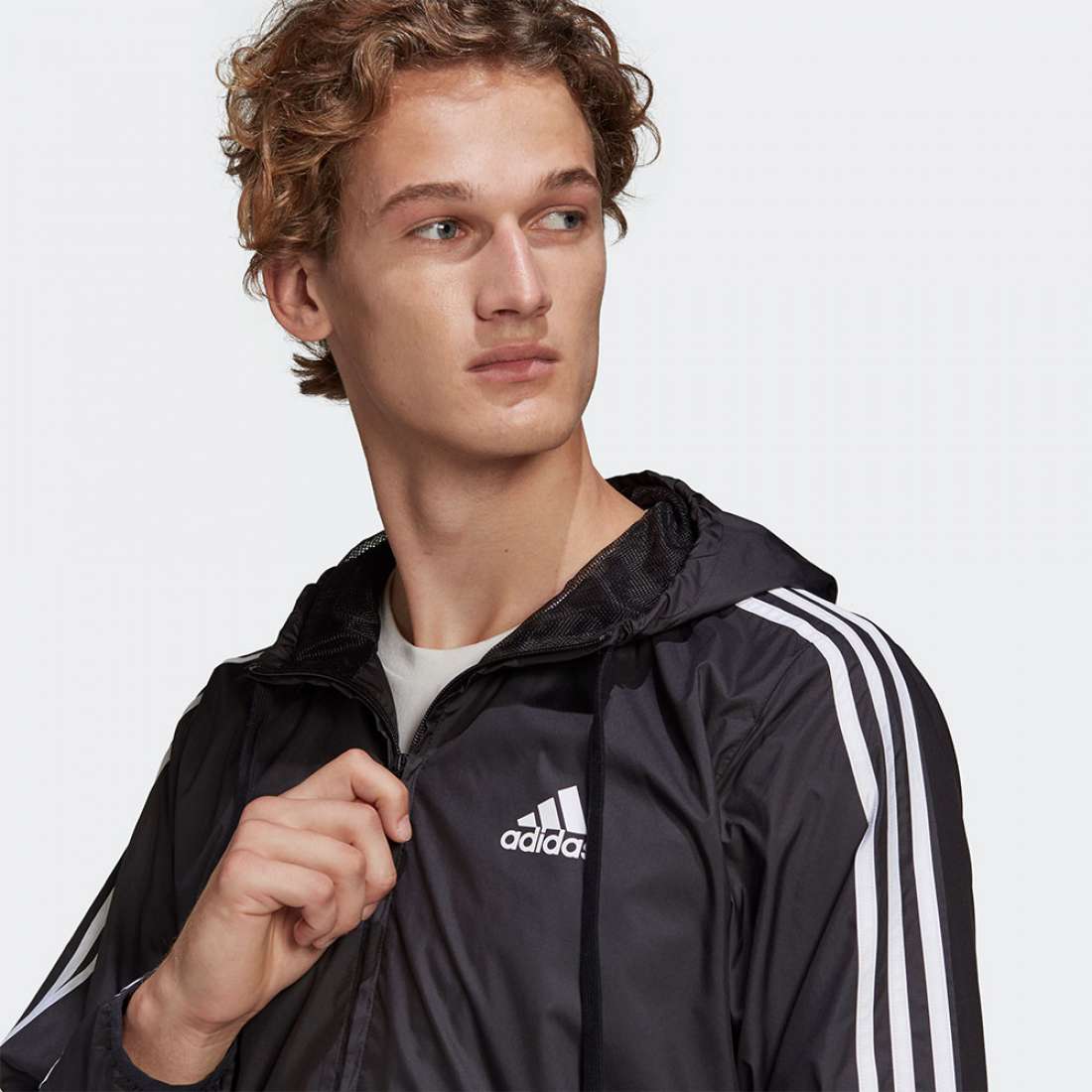 CORTA VENTO ADIDAS 3-STRIPES BLACK