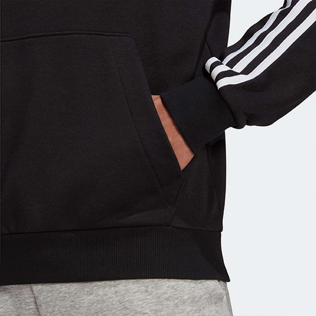 HOODIE ADIDAS 3-STRIPES BLACK/WHITE