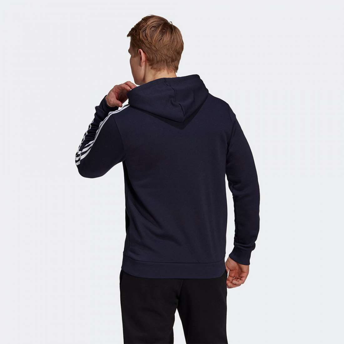 HOODIE ADIDAS 3-STRIPES ESSENTIALS LEGINK/WHITE