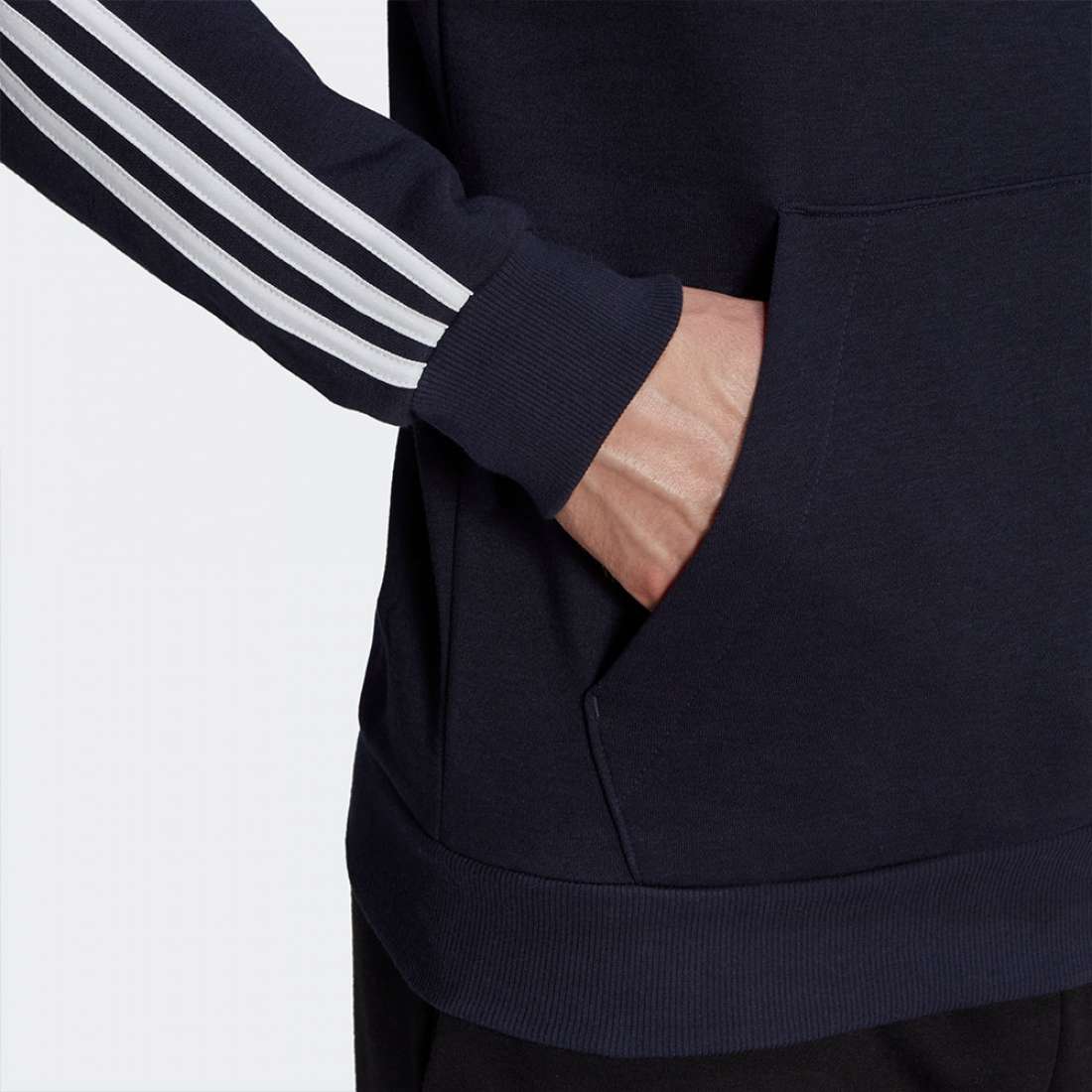 HOODIE ADIDAS 3-STRIPES ESSENTIALS LEGINK/WHITE