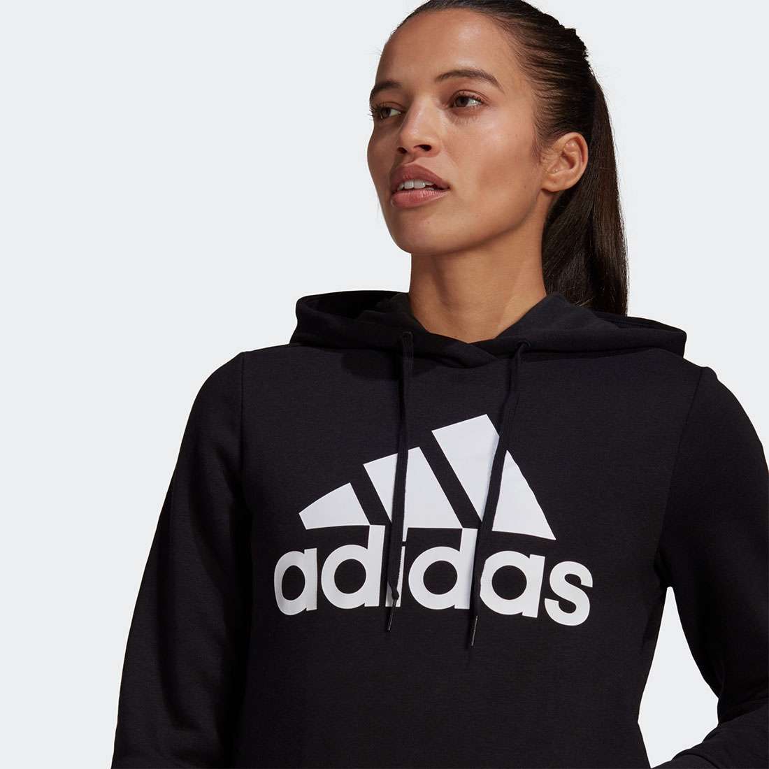 HOODIE ADIDAS BADGE OF SPORT BLACK/WHITE