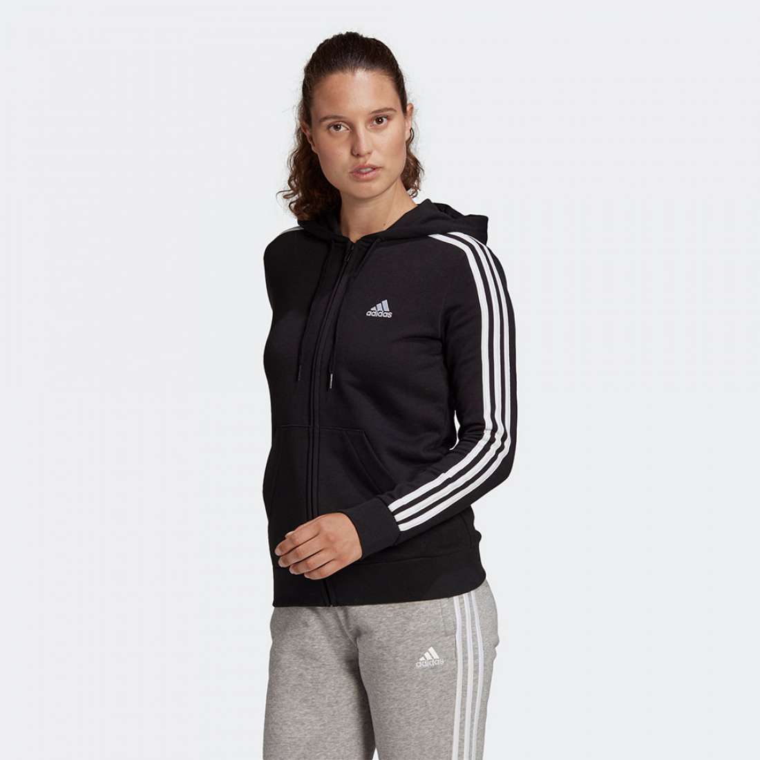 CASACO ADIDAS 3-STRIPES BLACK/WHITE