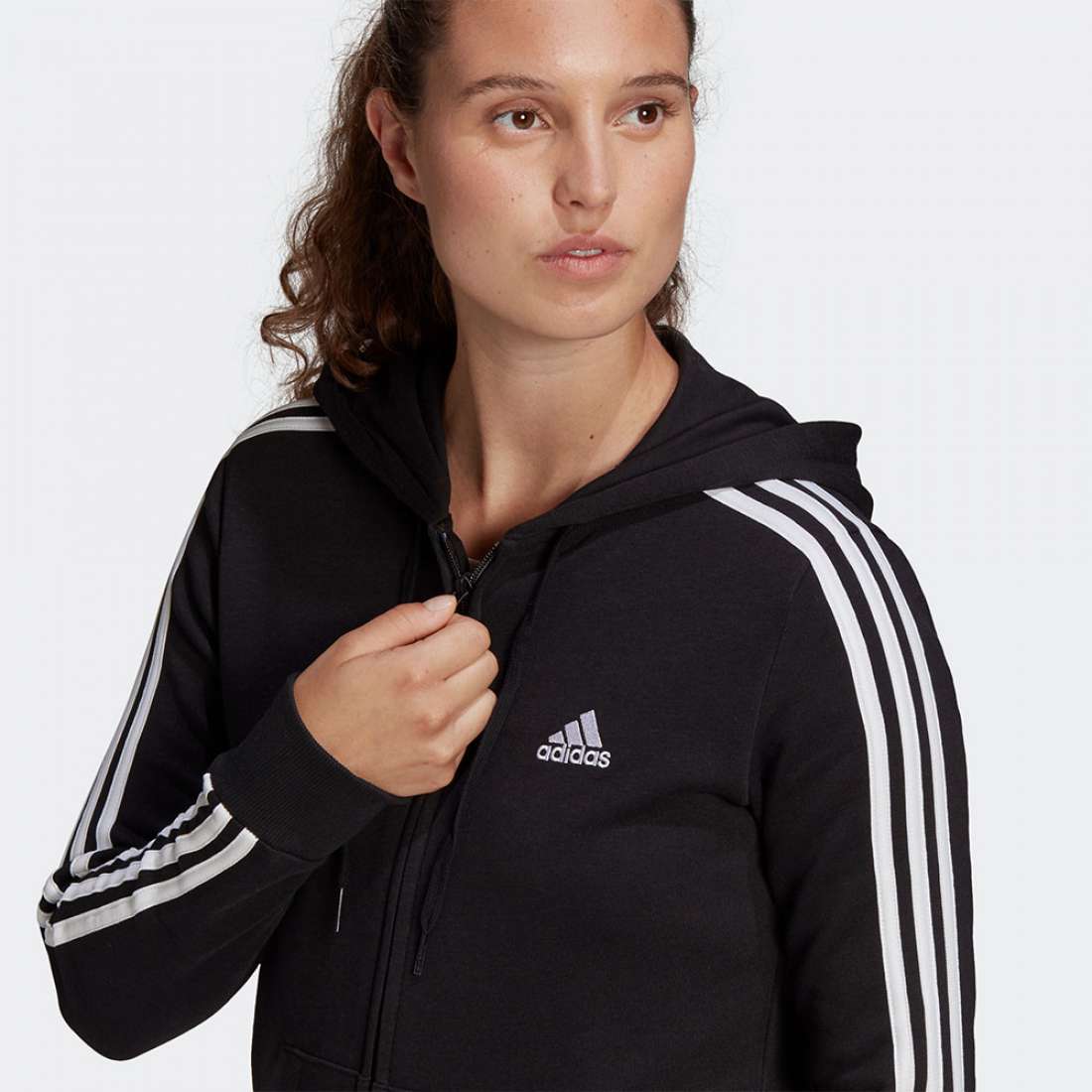 CASACO ADIDAS 3-STRIPES BLACK/WHITE