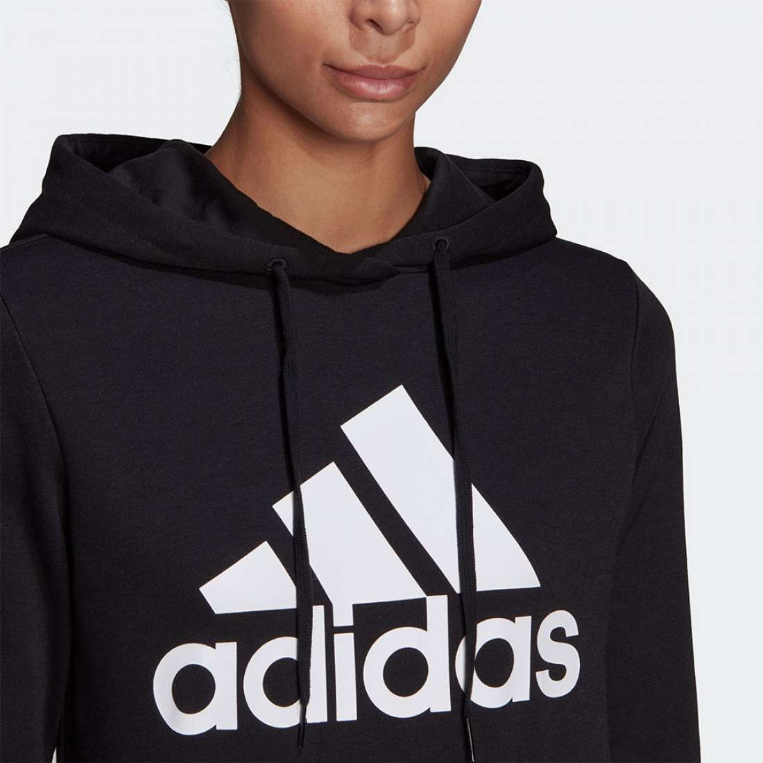 HOODIE ADIDAS BADGE OF SPORT BLACK/WHITE