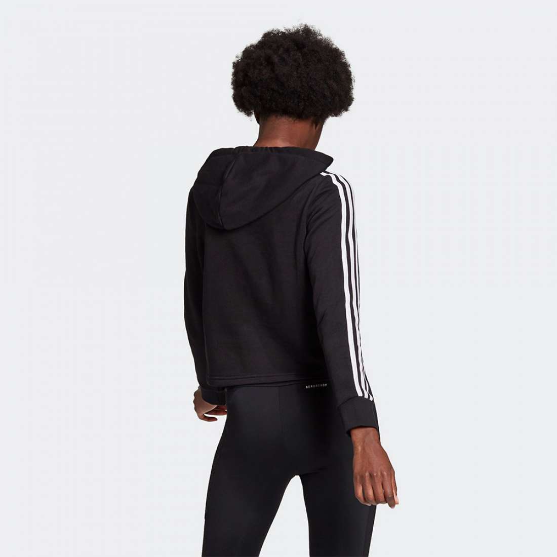 HOODIE ADIDAS 3-STRIPES ESSENTIALS BLACK/WHITE