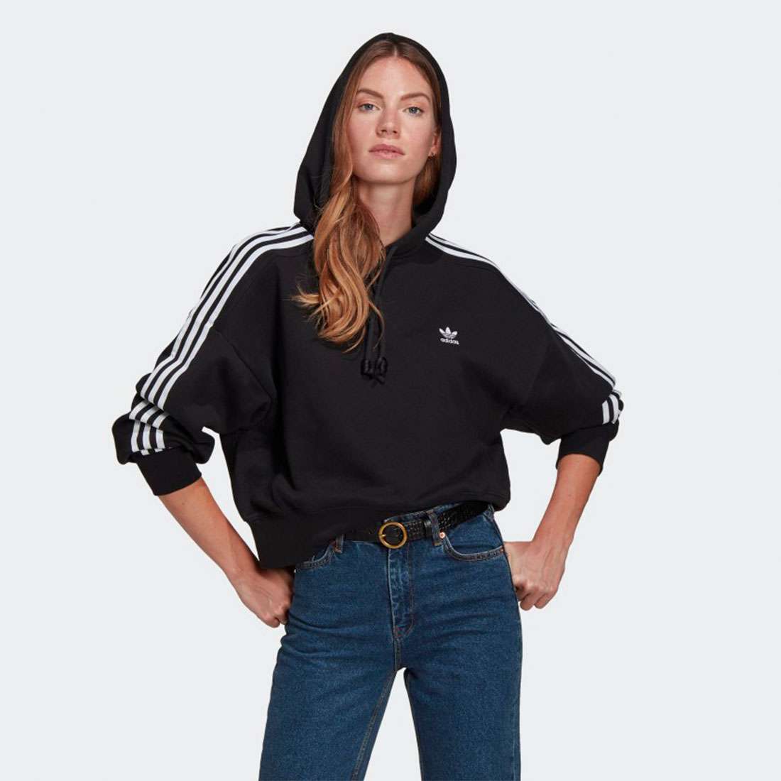 HOODIE ADIDAS 3-STRIPES ADICOLOR CLASSIC BLACK