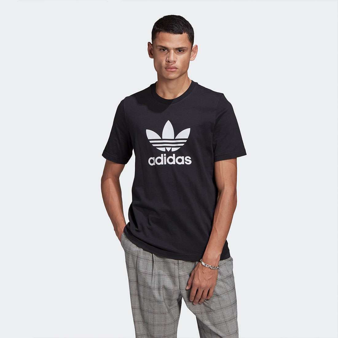 T-SHIRT ADIDAS TREFOIL BLACK/WHITE