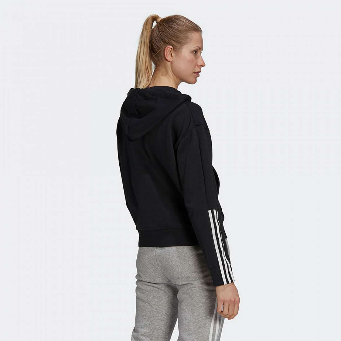 CASACO ADIDAS LOOSE CUT 3-STRIPES BLACK/WHITE