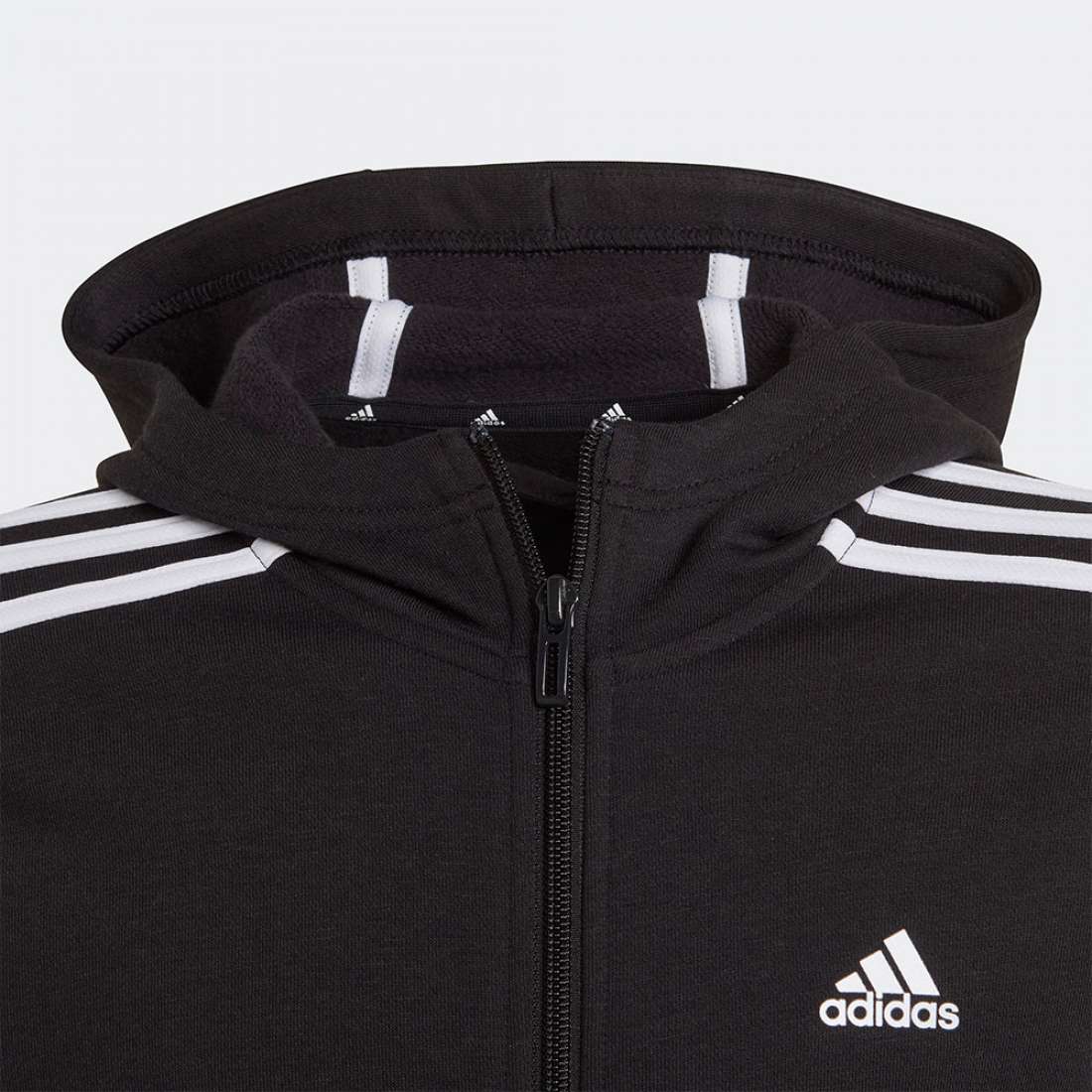 CASACO ADIDAS 3-STRIPES ESSENTIALS BLACK/WHITE