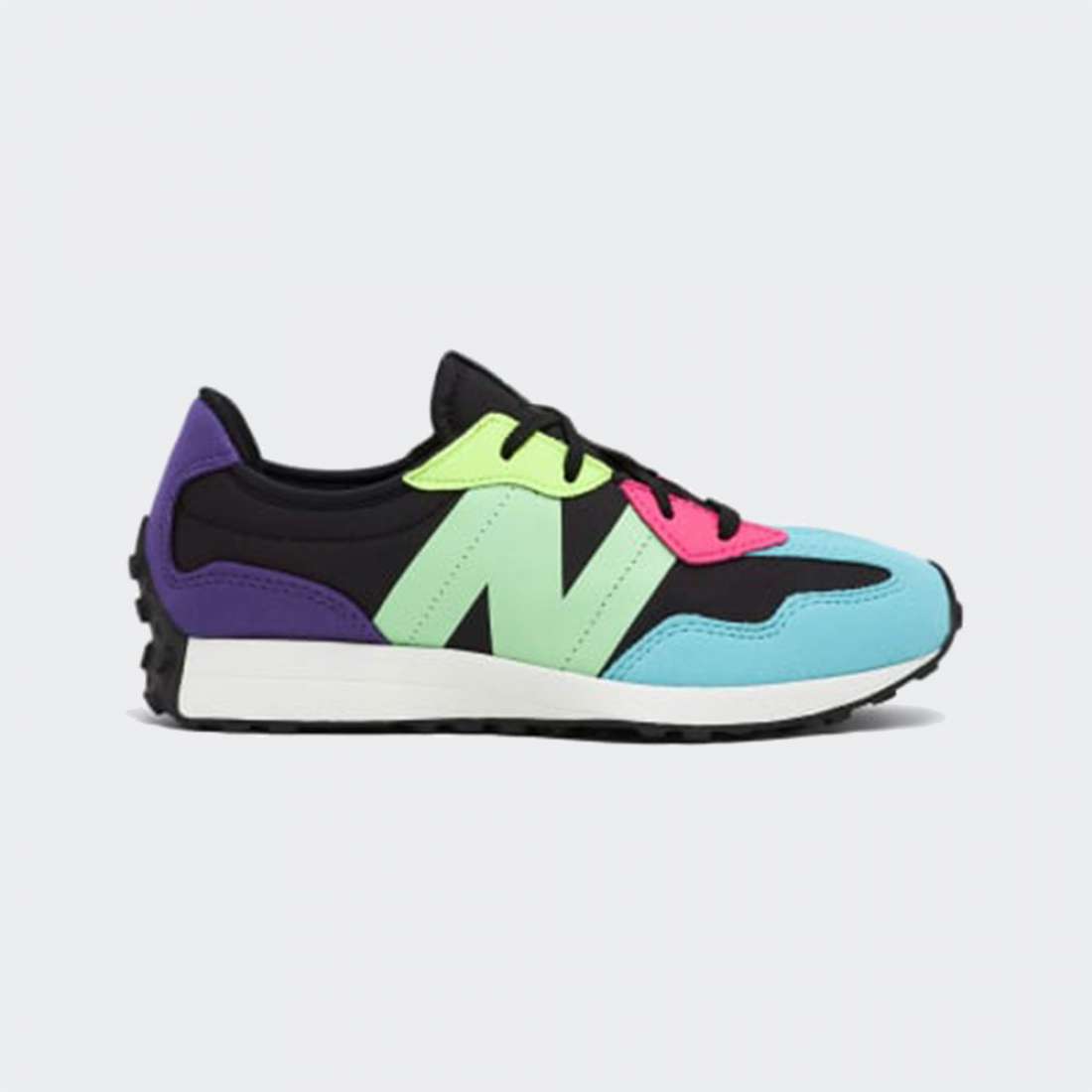 NEW BALANCE 327 J BLACK/PRISM PURPLE