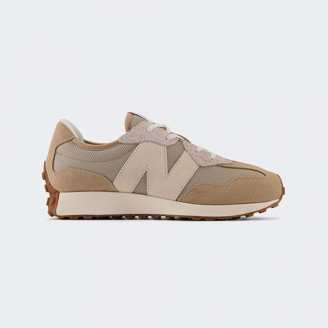 NEW BALANCE 327 J MOONBEAM WITH MACADAMIA N