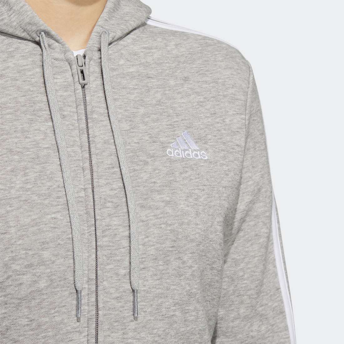 CASACO ADIDAS 3-STRIPES ESSENTIALS GREY/WHITE