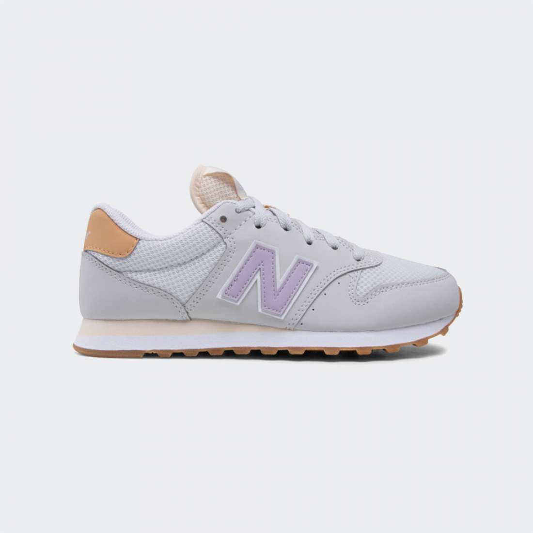 NEW BALANCE 500 W LIGHT GREY/PURPLE/BROWN