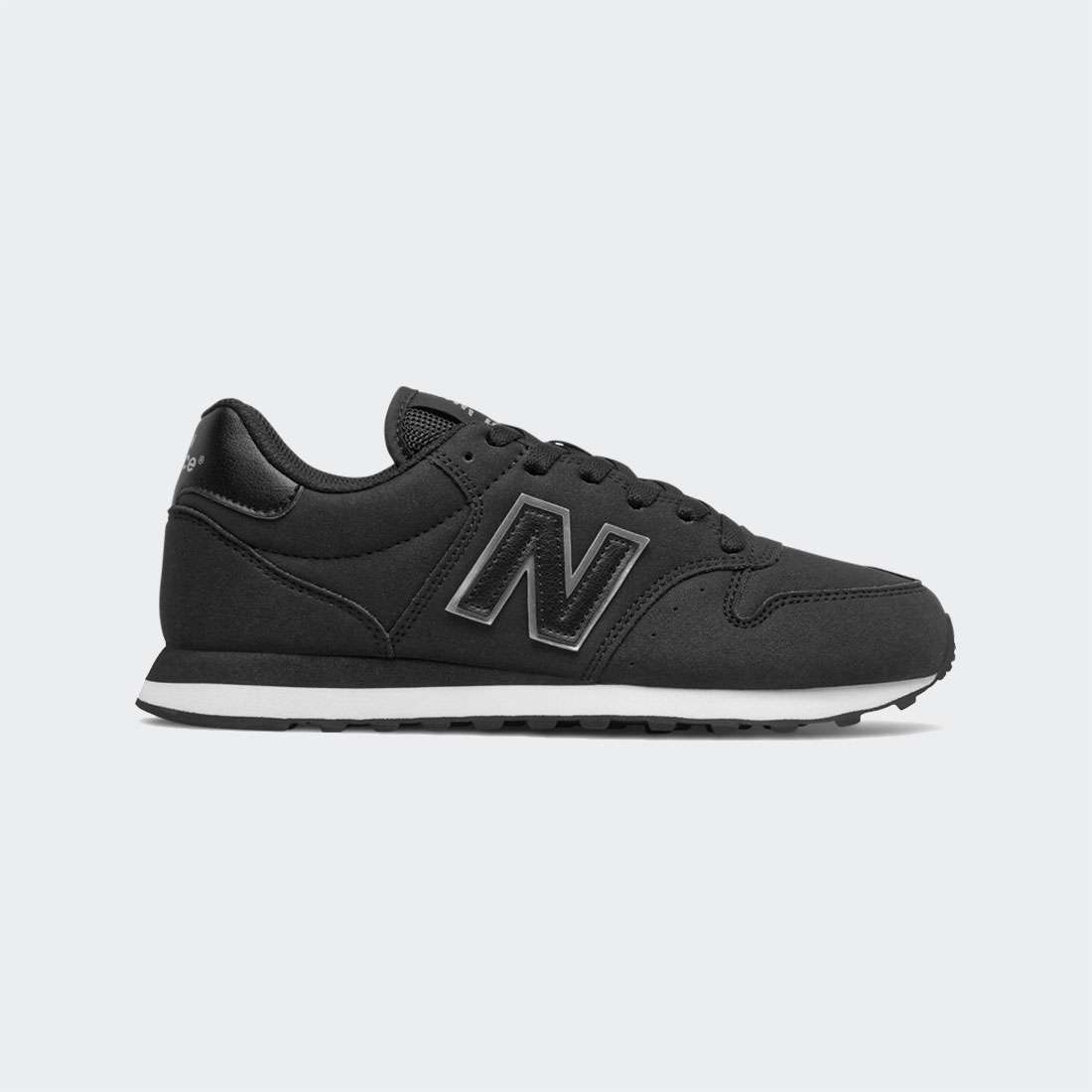 NEW BALANCE 500 BLACK/BLACK METALLIC