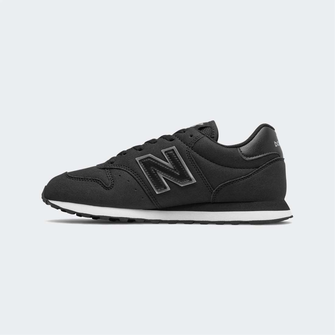 NEW BALANCE 500 BLACK/BLACK METALLIC