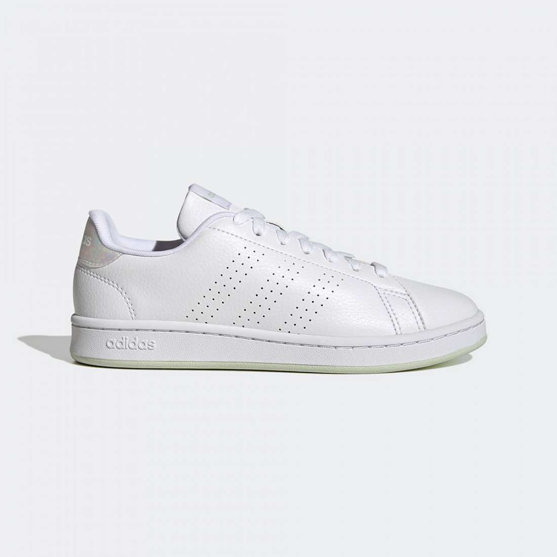 ADIDAS ADVANTAGE J FTWWHT/FTWWHT/LINGRN