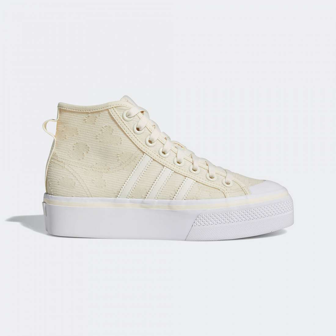 ADIDAS NIZZA PLATFORM MID CWIHTE/CWHITE/FTWWHT