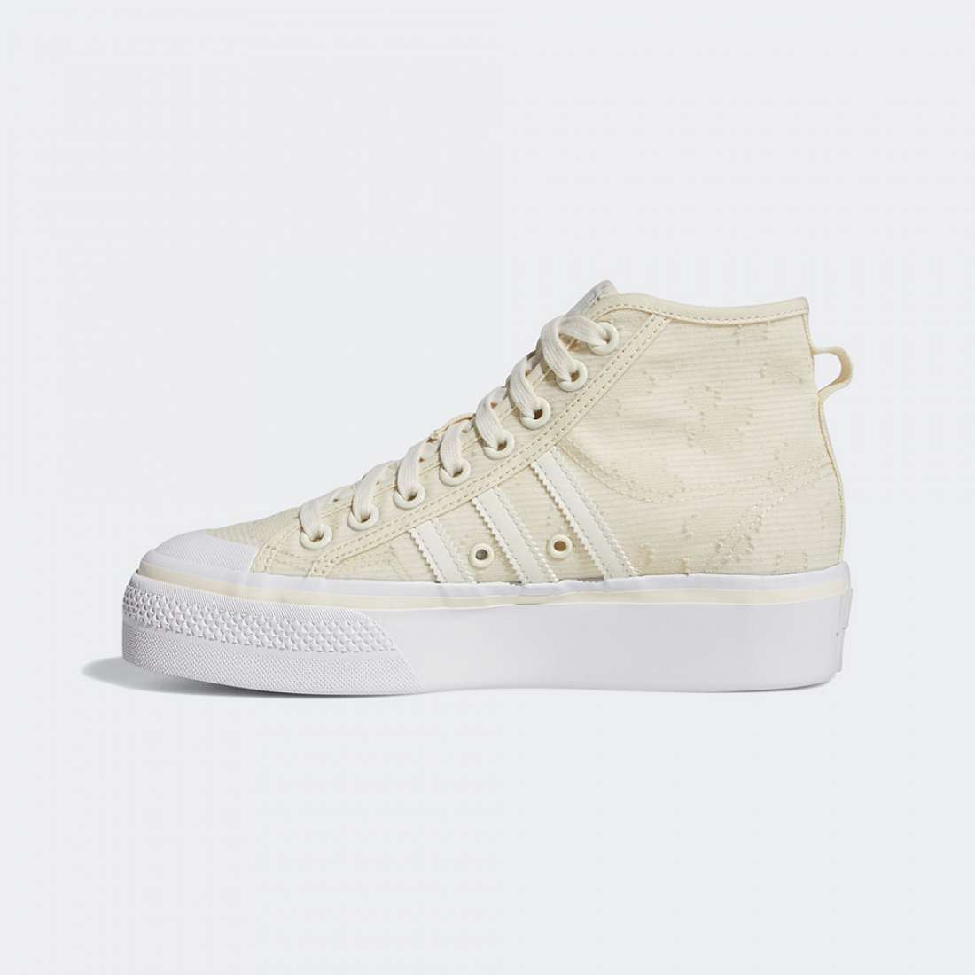 ADIDAS NIZZA PLATFORM MID CWIHTE/CWHITE/FTWWHT