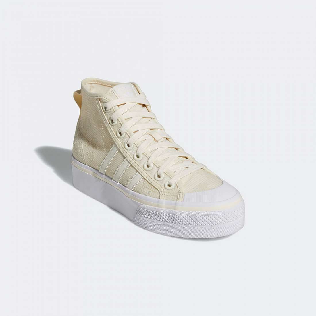 ADIDAS NIZZA PLATFORM MID CWIHTE/CWHITE/FTWWHT