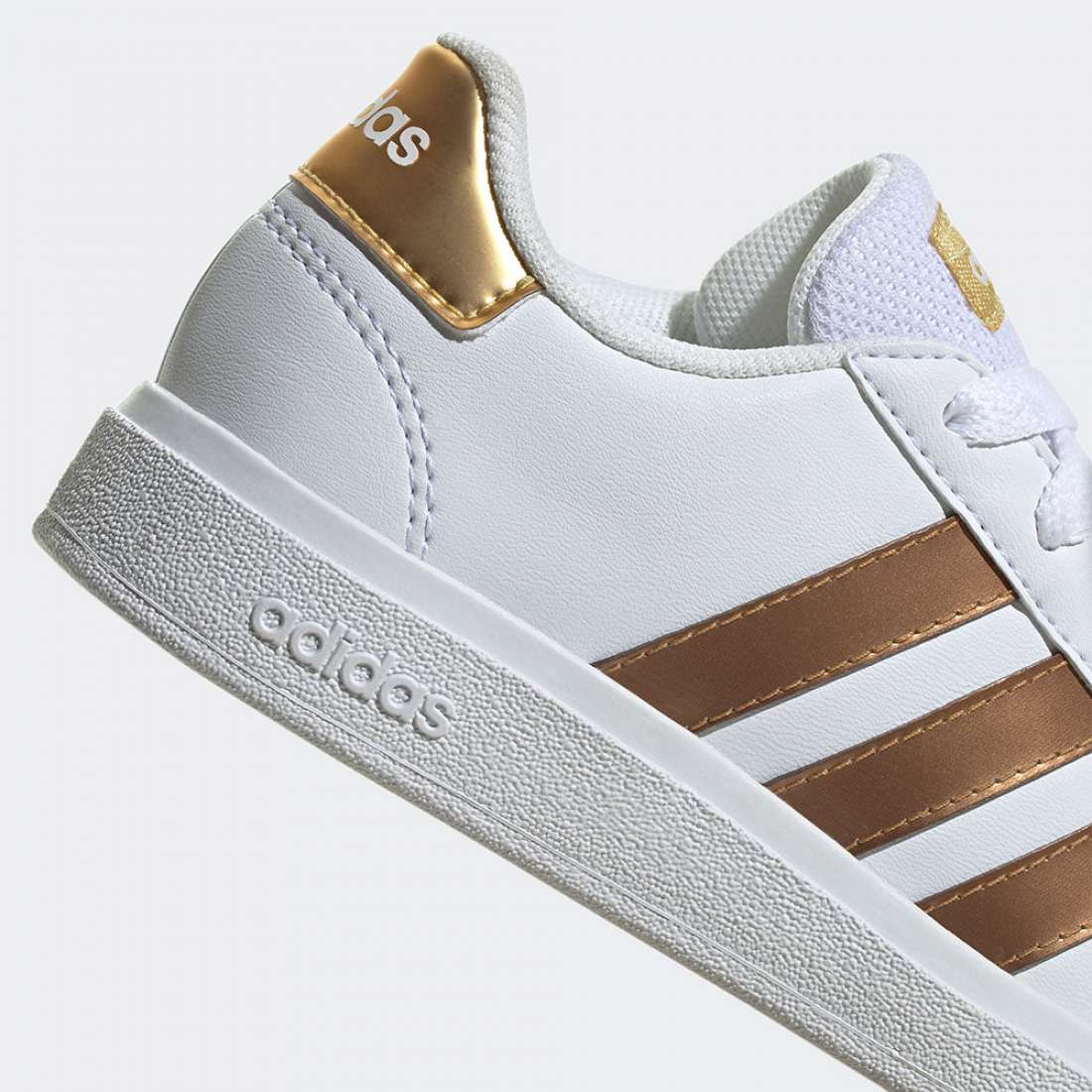 Adidas grand court hotsell femme rose gold