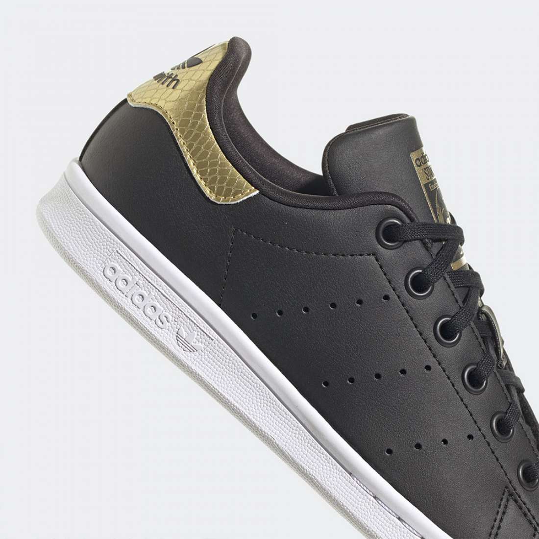 ADIDAS STAN SMITH J BLACK/FTWWHT/GOLDMT