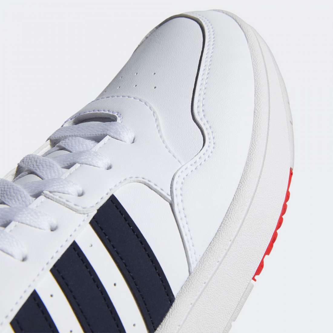 ADIDAS HOOPS 3.0 MID FTWWHT/LEGINK/VIVRED