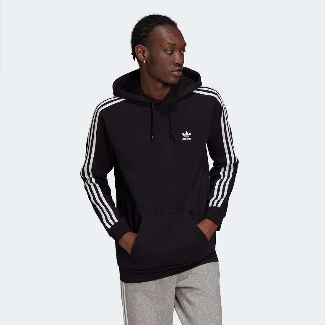 HOODIE ADIDAS 3-STRIPES BLACK