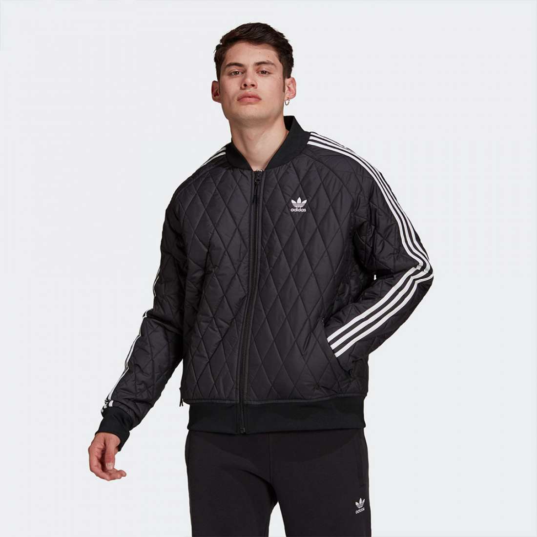 BLUSÃO ADIDAS QUILTED BLACK