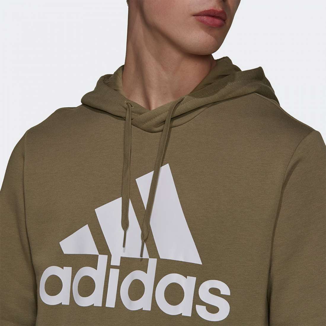 HOODIE ADIDAS BADGE OF SPORT ORBGRN/WHITE