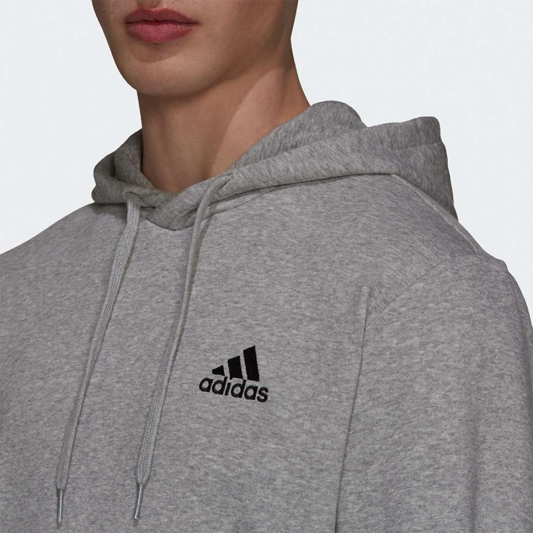 HOODIE ADIDAS ESSENTIALS FLEECE GREY/BLACK