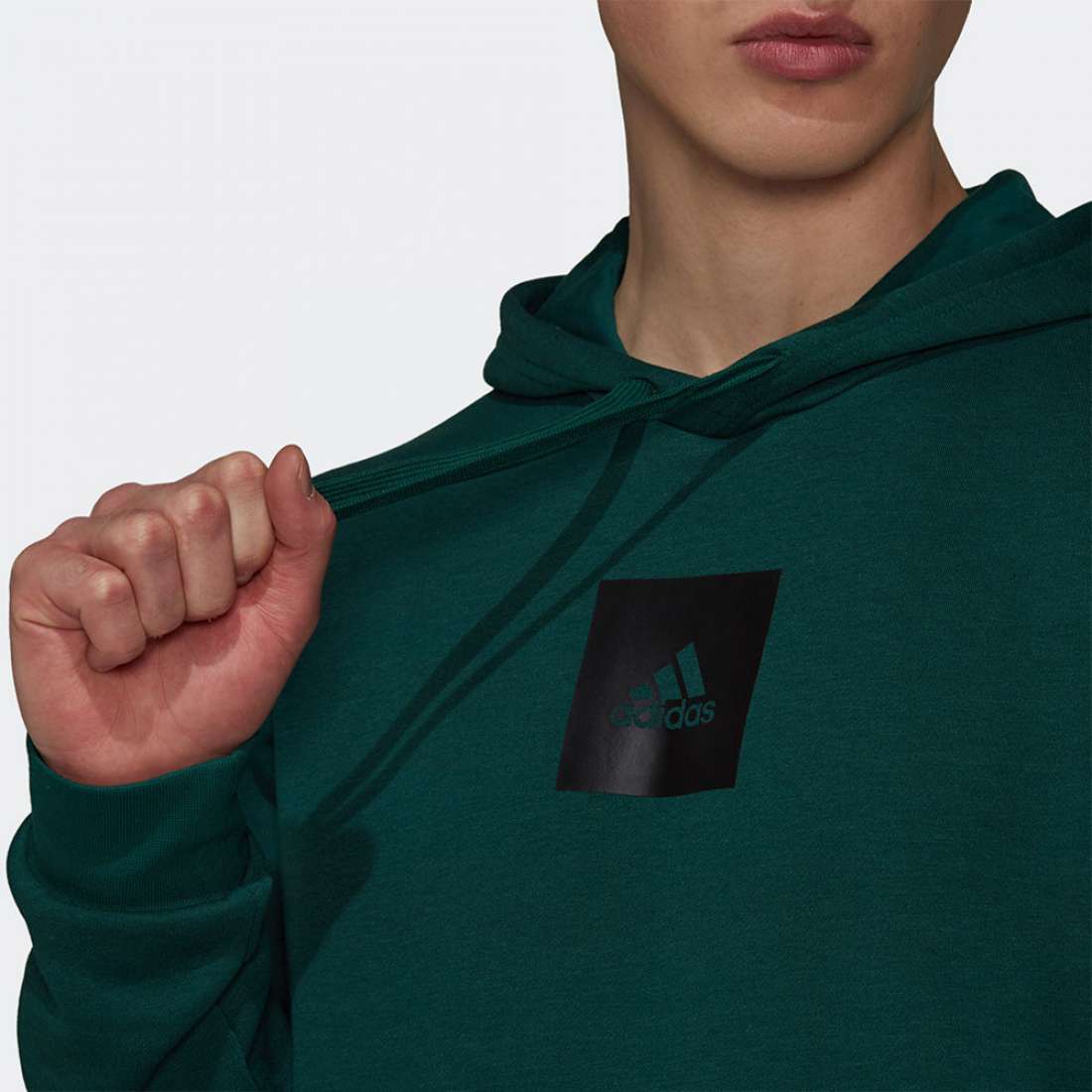 HOODIE ADIDAS Q4 HD GREEN/BLACK