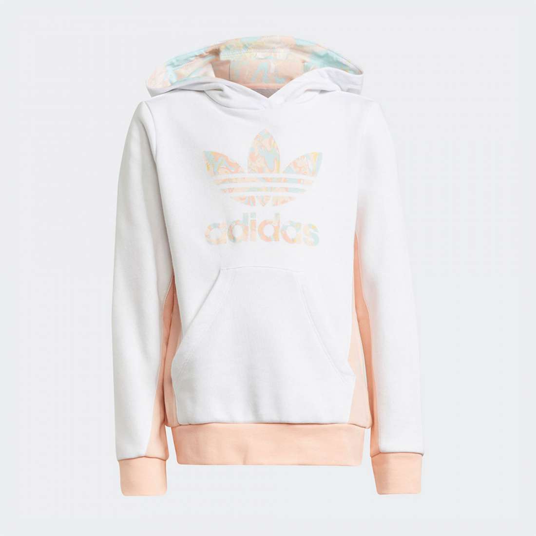 HOODIE ADIDAS MARBLE LOGO WHITE/HAZCOR