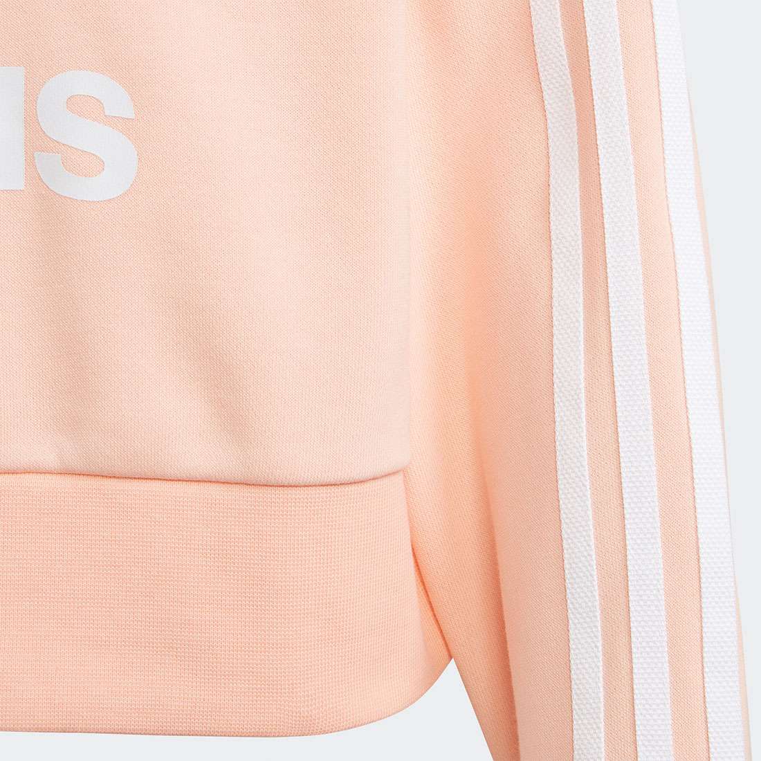 HOODIE ADIDAS ADICOLOR CROPPED CORNEB/WHITE