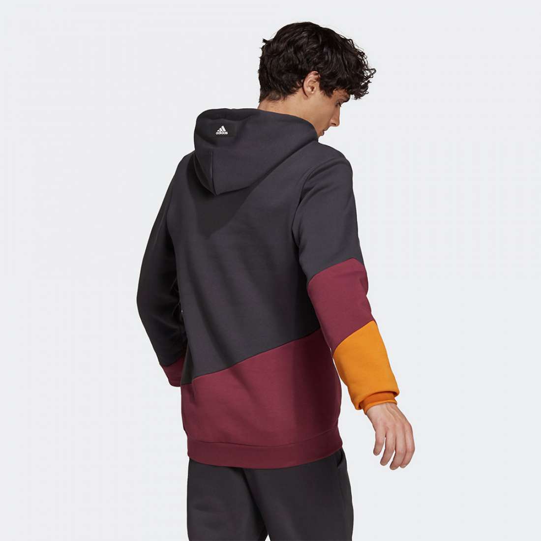 HOODIE ADIDAS COLORBLOCK CARBON