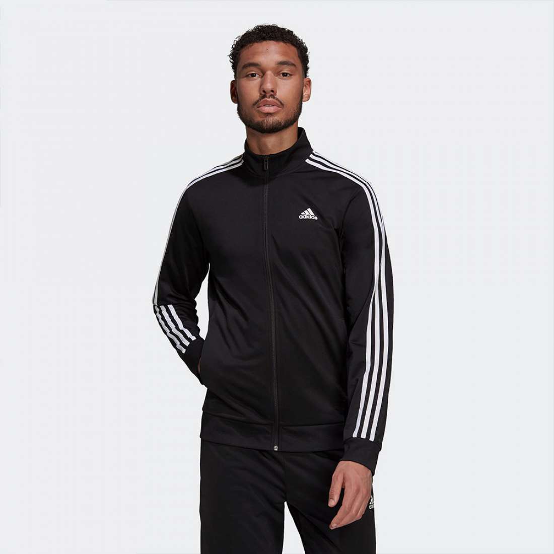 CASACO ADIDAS 3-STRIPES BLACK/WHITE