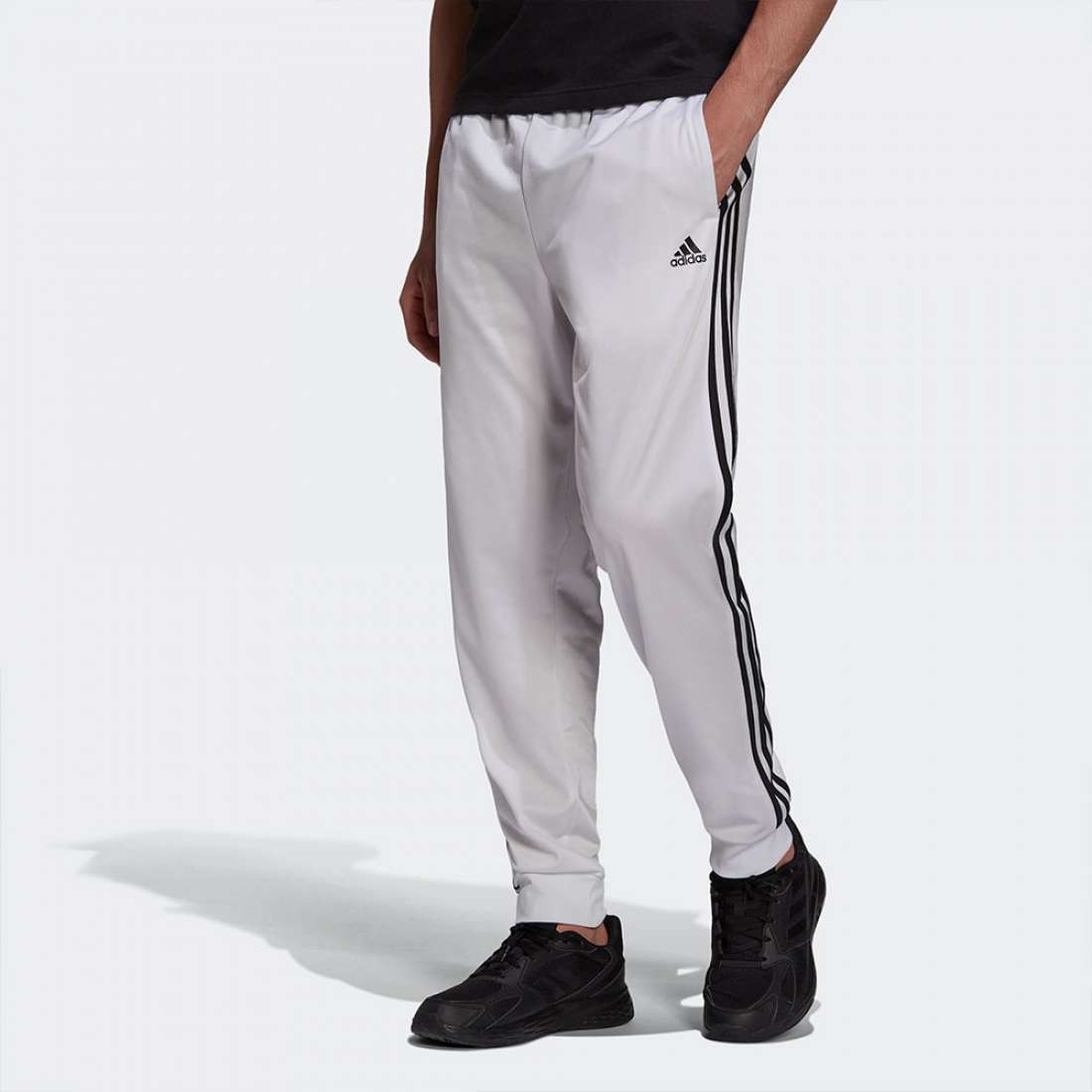 CALÇAS ADIDAS 3-STRIPES ESSENTIALS WHITE/BLACK